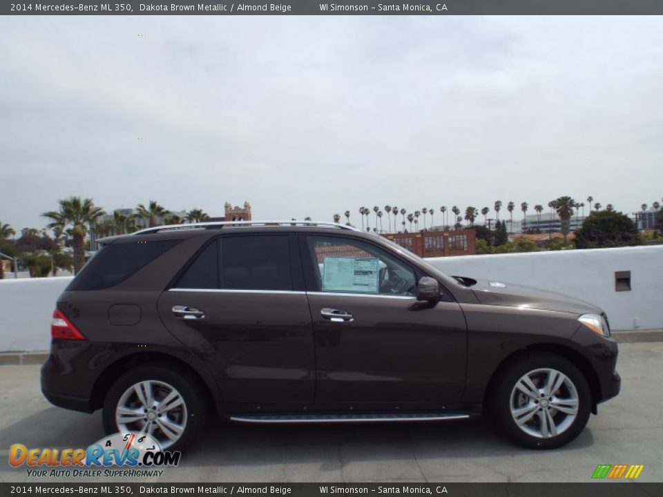 2014 Mercedes-Benz ML 350 Dakota Brown Metallic / Almond Beige Photo #3