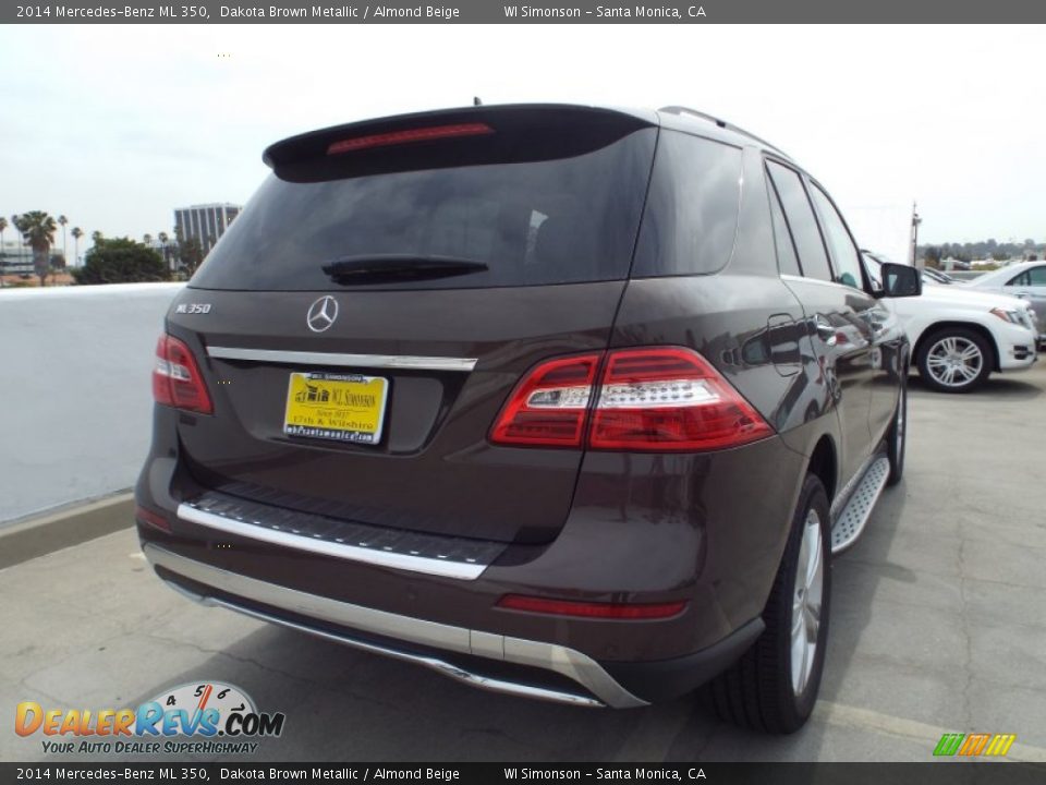 2014 Mercedes-Benz ML 350 Dakota Brown Metallic / Almond Beige Photo #4