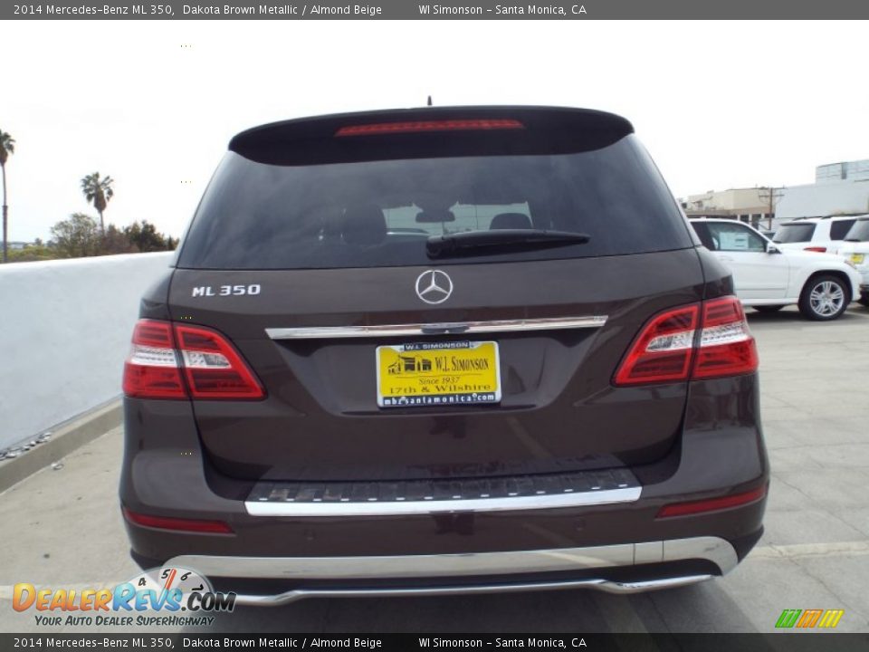 2014 Mercedes-Benz ML 350 Dakota Brown Metallic / Almond Beige Photo #5