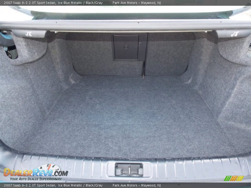 2007 Saab 9-3 2.0T Sport Sedan Ice Blue Metallic / Black/Gray Photo #18