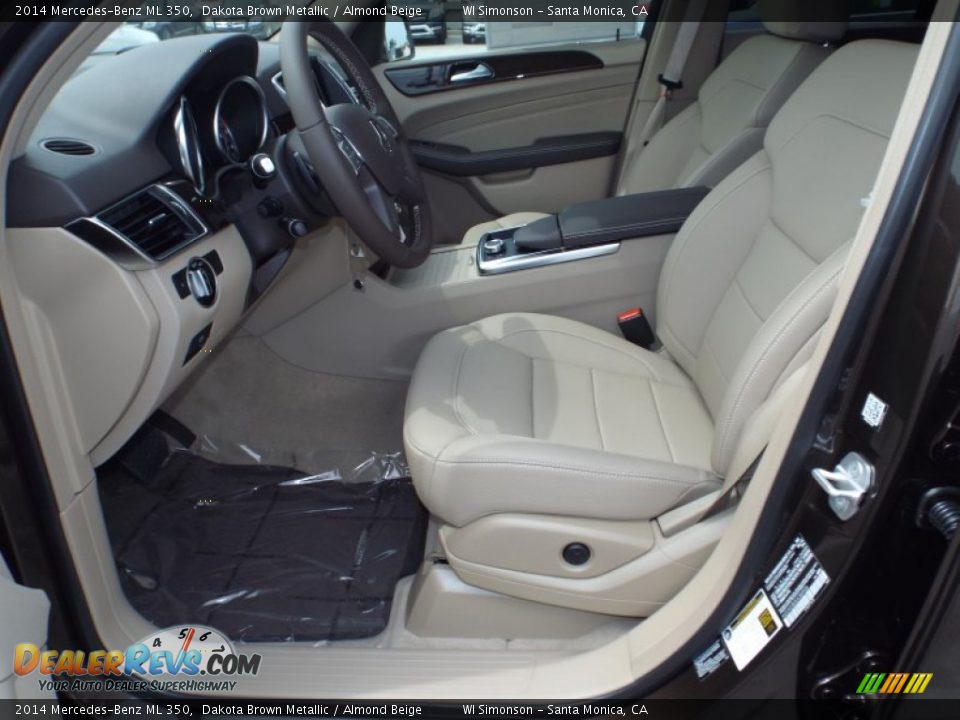 2014 Mercedes-Benz ML 350 Dakota Brown Metallic / Almond Beige Photo #7