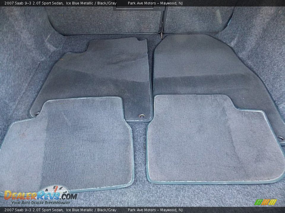 2007 Saab 9-3 2.0T Sport Sedan Ice Blue Metallic / Black/Gray Photo #19
