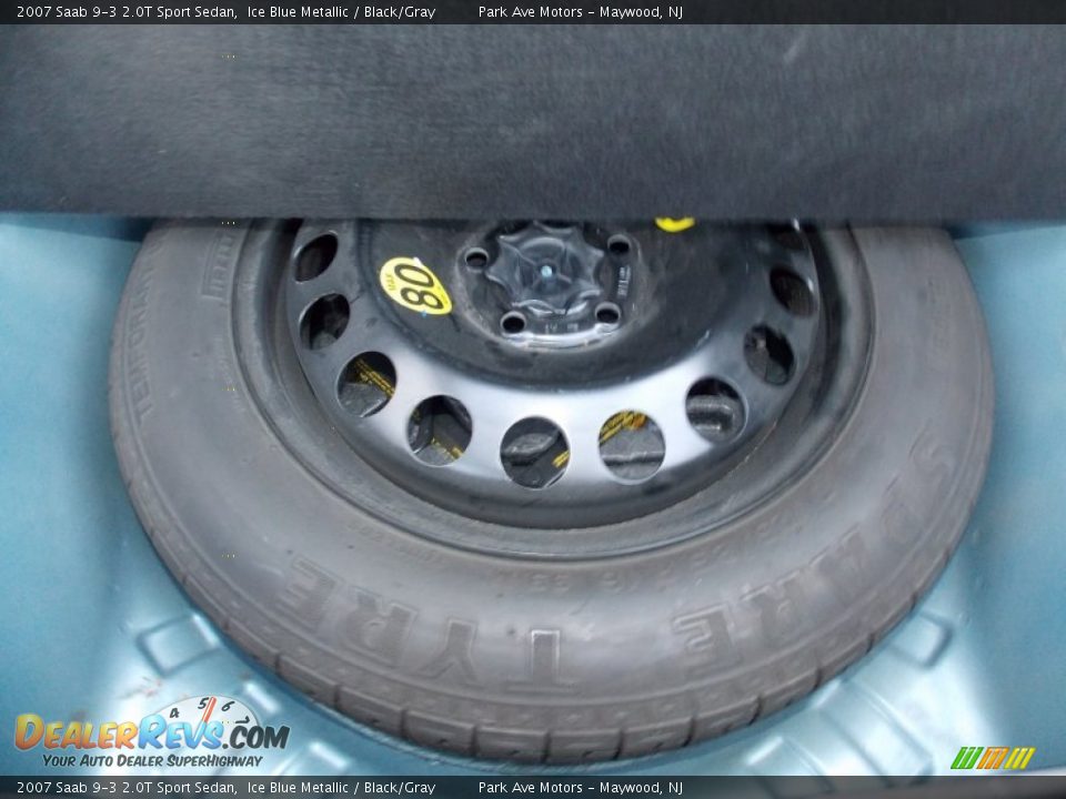 2007 Saab 9-3 2.0T Sport Sedan Ice Blue Metallic / Black/Gray Photo #20