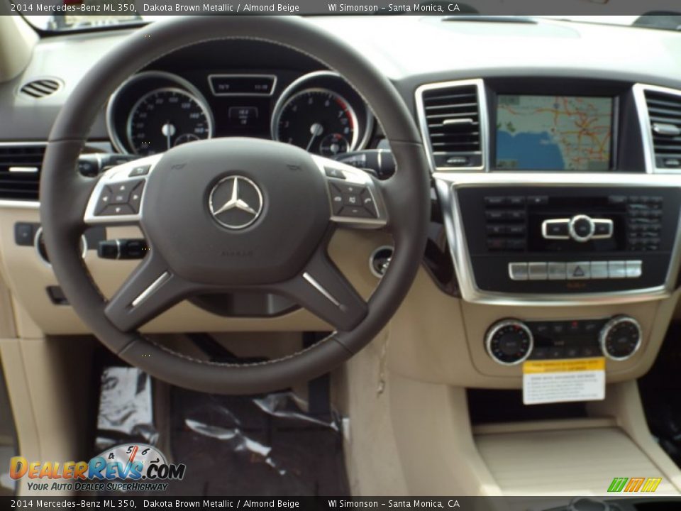 2014 Mercedes-Benz ML 350 Dakota Brown Metallic / Almond Beige Photo #9