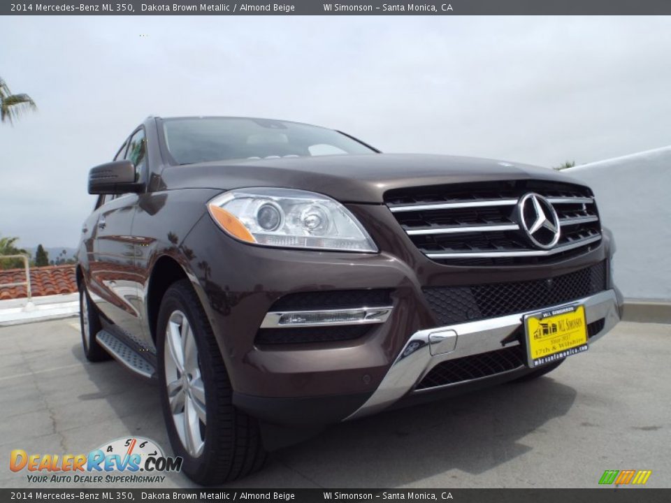2014 Mercedes-Benz ML 350 Dakota Brown Metallic / Almond Beige Photo #11