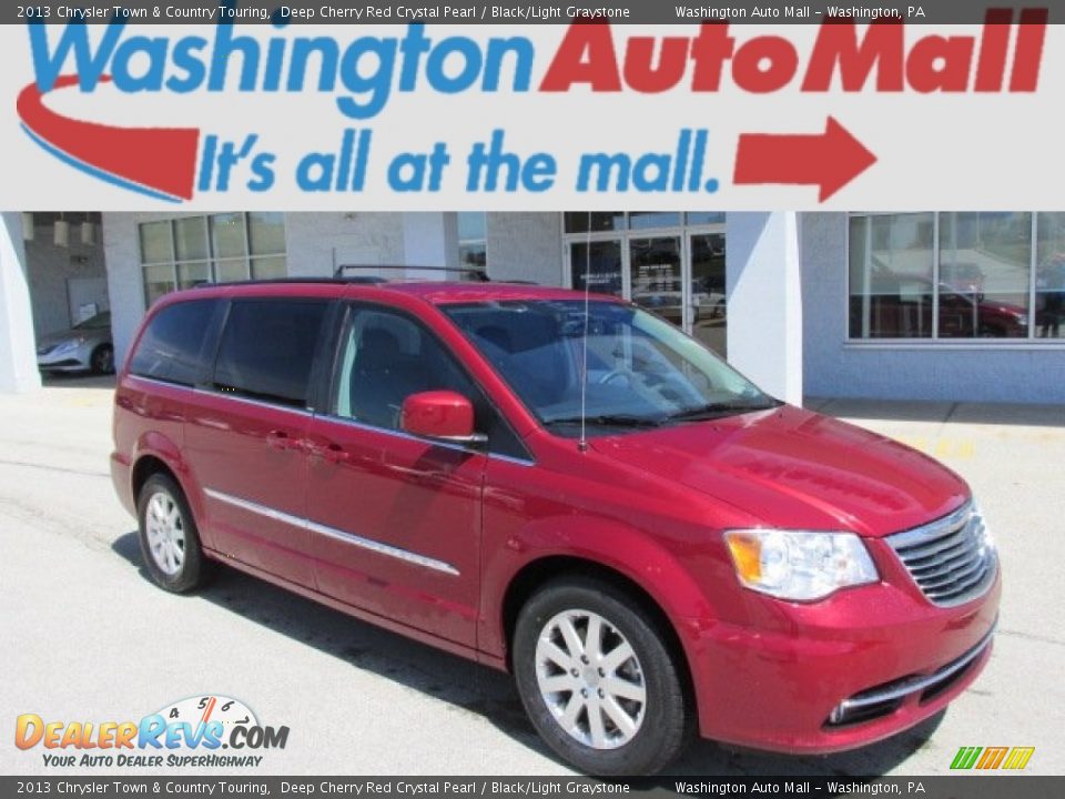 2013 Chrysler Town & Country Touring Deep Cherry Red Crystal Pearl / Black/Light Graystone Photo #1