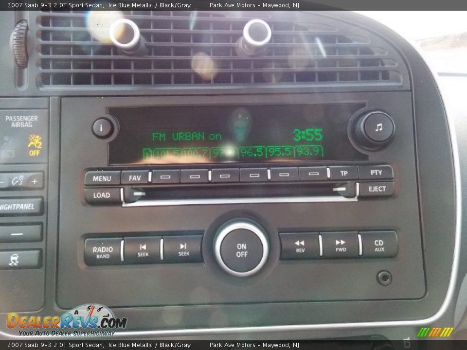 2007 Saab 9-3 2.0T Sport Sedan Ice Blue Metallic / Black/Gray Photo #26