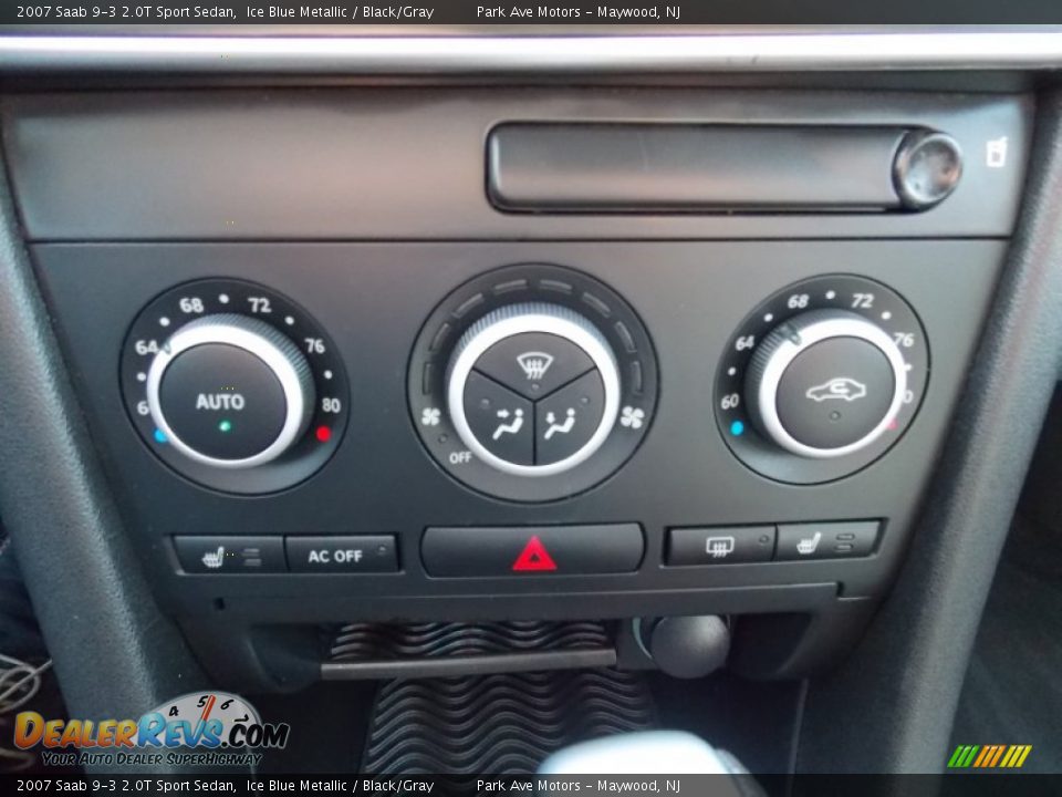 2007 Saab 9-3 2.0T Sport Sedan Ice Blue Metallic / Black/Gray Photo #27