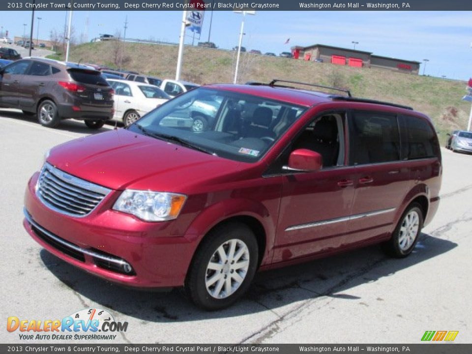 2013 Chrysler Town & Country Touring Deep Cherry Red Crystal Pearl / Black/Light Graystone Photo #6