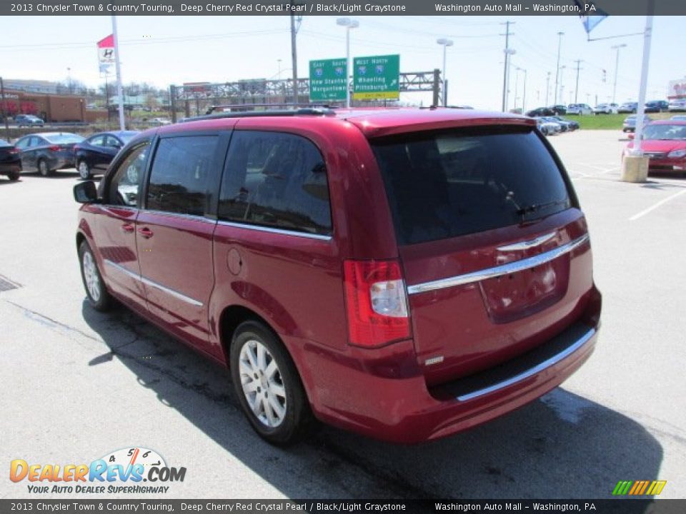 2013 Chrysler Town & Country Touring Deep Cherry Red Crystal Pearl / Black/Light Graystone Photo #8