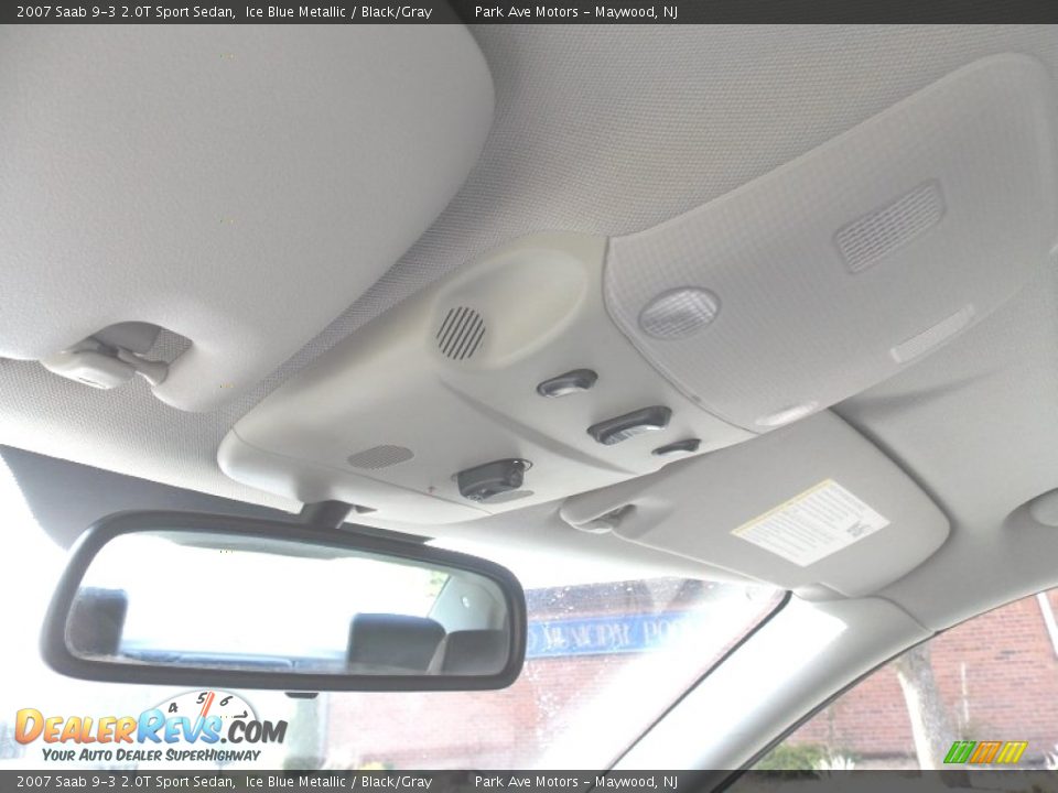 2007 Saab 9-3 2.0T Sport Sedan Ice Blue Metallic / Black/Gray Photo #29