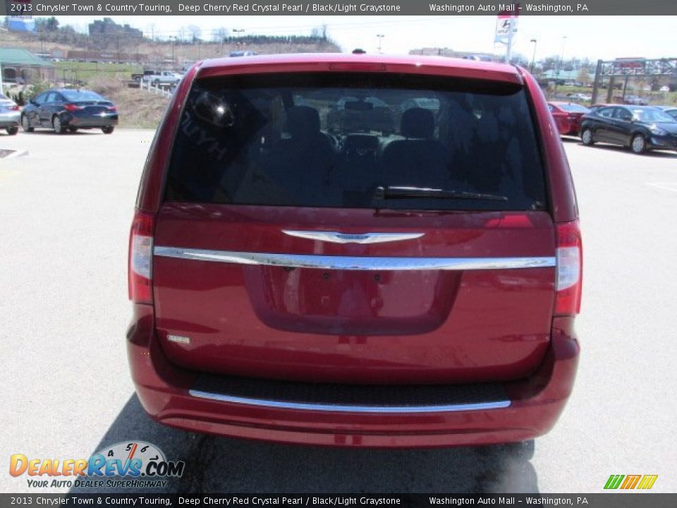 2013 Chrysler Town & Country Touring Deep Cherry Red Crystal Pearl / Black/Light Graystone Photo #9