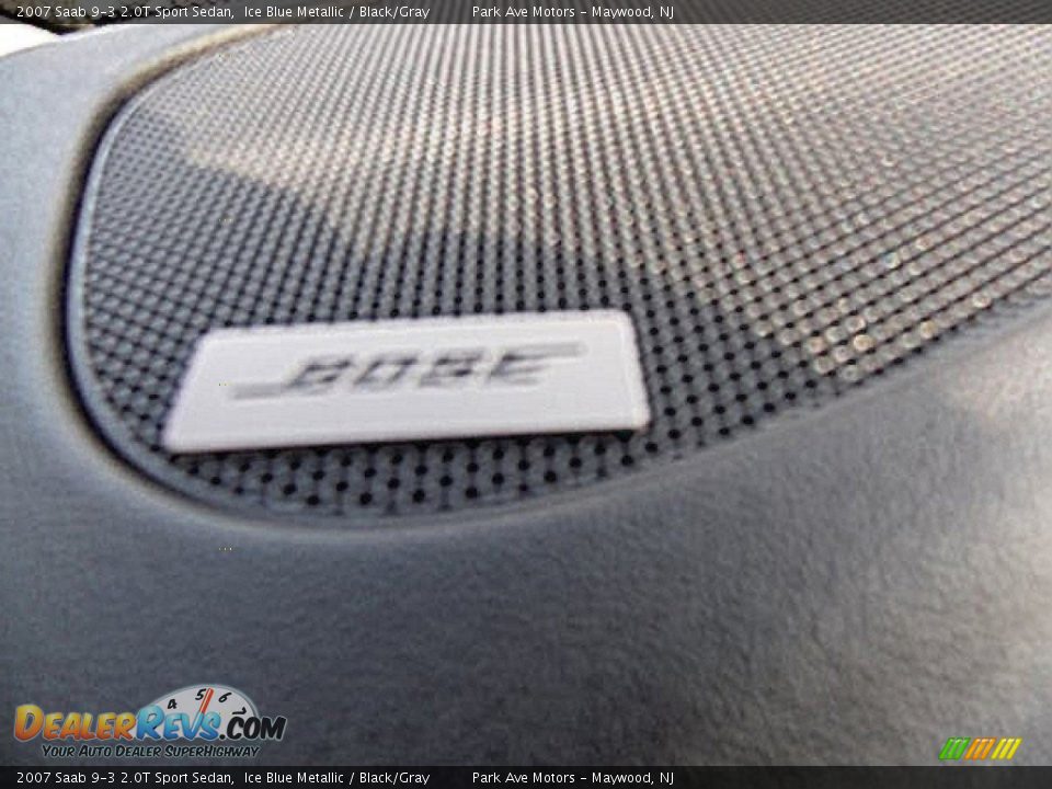2007 Saab 9-3 2.0T Sport Sedan Ice Blue Metallic / Black/Gray Photo #35