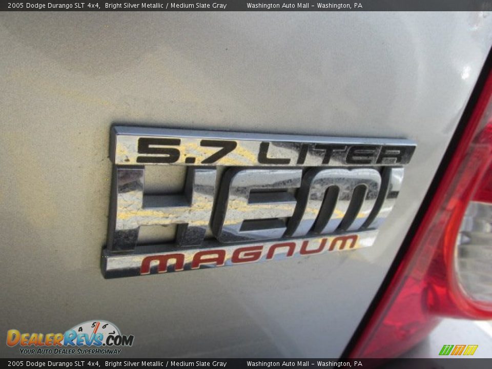 2005 Dodge Durango SLT 4x4 Bright Silver Metallic / Medium Slate Gray Photo #9