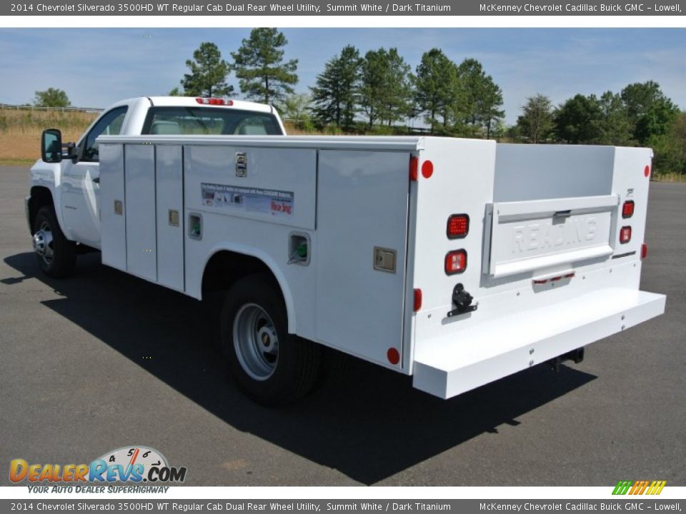 2014 Chevrolet Silverado 3500HD WT Regular Cab Dual Rear Wheel Utility Summit White / Dark Titanium Photo #4