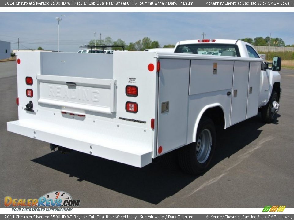 2014 Chevrolet Silverado 3500HD WT Regular Cab Dual Rear Wheel Utility Summit White / Dark Titanium Photo #5