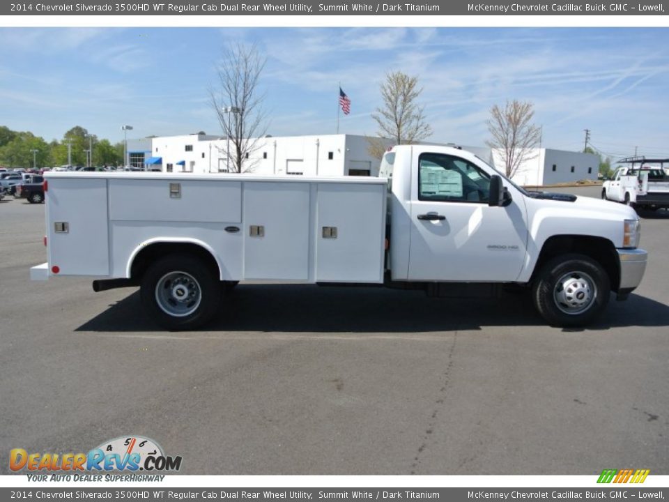 2014 Chevrolet Silverado 3500HD WT Regular Cab Dual Rear Wheel Utility Summit White / Dark Titanium Photo #6