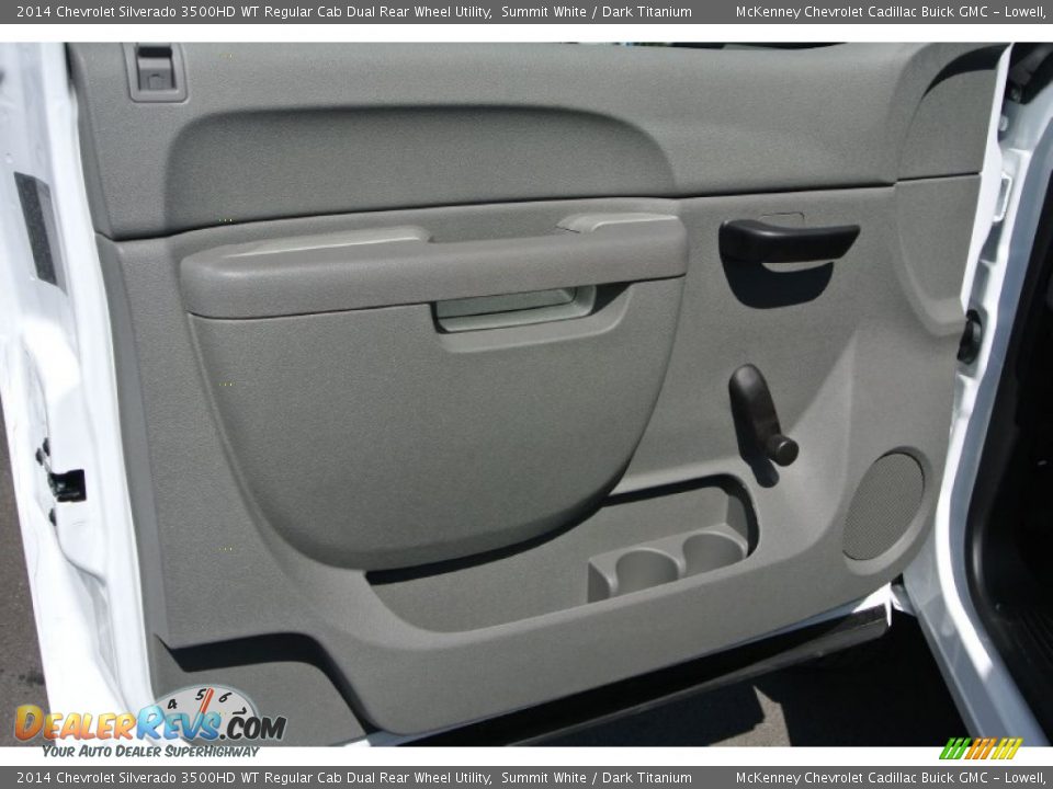 2014 Chevrolet Silverado 3500HD WT Regular Cab Dual Rear Wheel Utility Summit White / Dark Titanium Photo #9