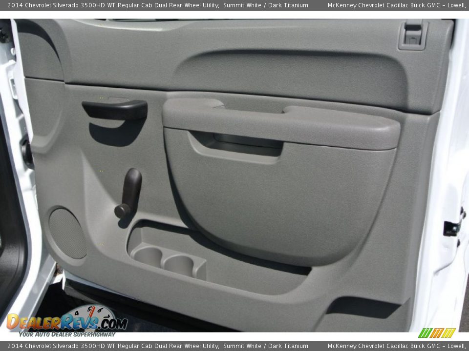 2014 Chevrolet Silverado 3500HD WT Regular Cab Dual Rear Wheel Utility Summit White / Dark Titanium Photo #18