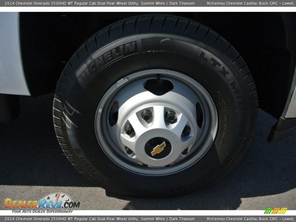 2014 Chevrolet Silverado 3500HD WT Regular Cab Dual Rear Wheel Utility Summit White / Dark Titanium Photo #19