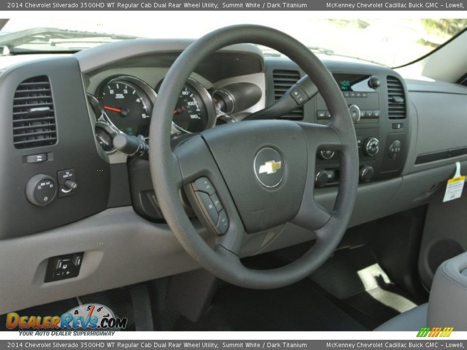 2014 Chevrolet Silverado 3500HD WT Regular Cab Dual Rear Wheel Utility Summit White / Dark Titanium Photo #22