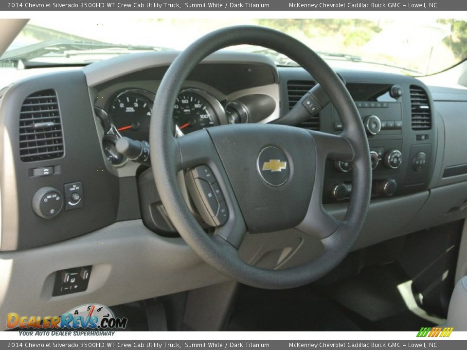 2014 Chevrolet Silverado 3500HD WT Crew Cab Utility Truck Summit White / Dark Titanium Photo #25