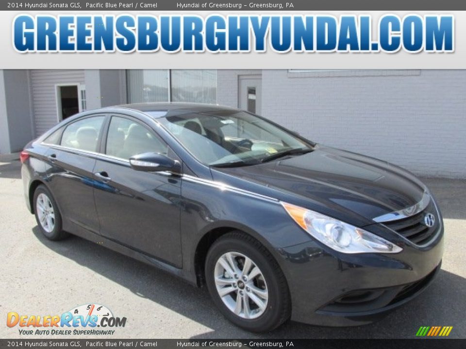 2014 Hyundai Sonata GLS Pacific Blue Pearl / Camel Photo #1