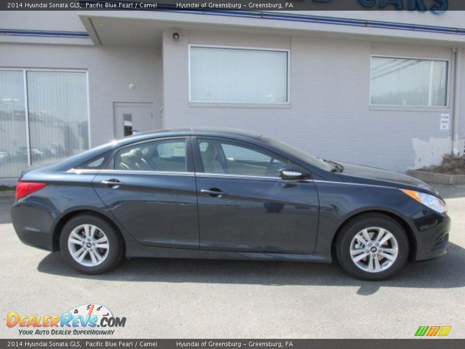 2014 Hyundai Sonata GLS Pacific Blue Pearl / Camel Photo #2