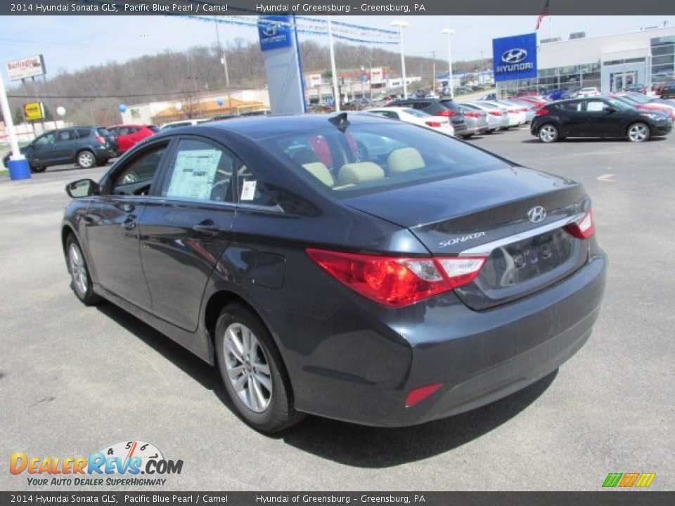 2014 Hyundai Sonata GLS Pacific Blue Pearl / Camel Photo #5