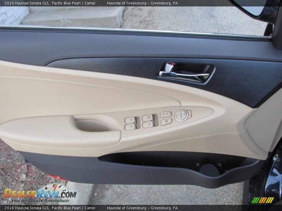 2014 Hyundai Sonata GLS Pacific Blue Pearl / Camel Photo #7