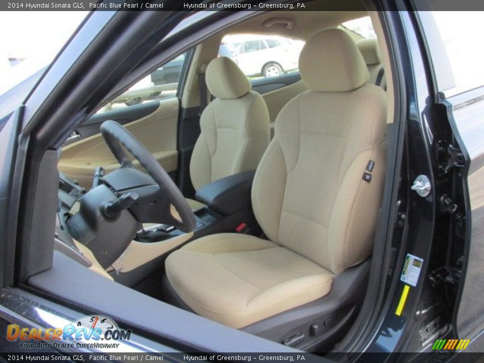 2014 Hyundai Sonata GLS Pacific Blue Pearl / Camel Photo #9