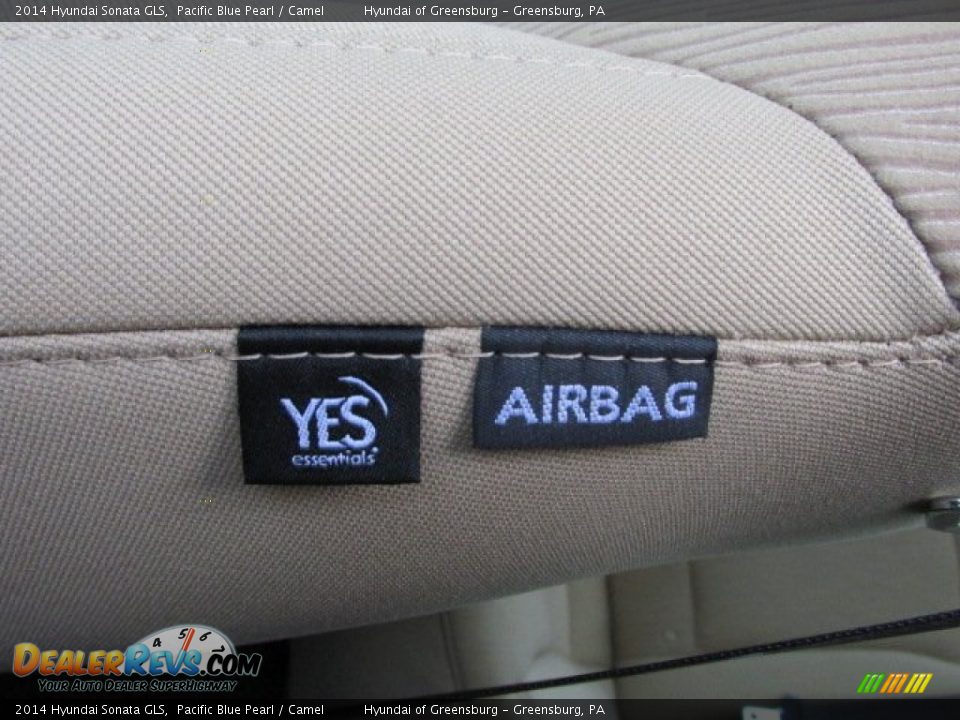 2014 Hyundai Sonata GLS Pacific Blue Pearl / Camel Photo #11