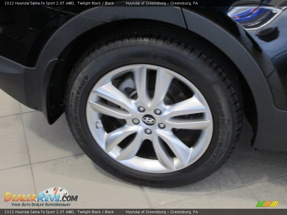 2013 Hyundai Santa Fe Sport 2.0T AWD Twilight Black / Black Photo #6