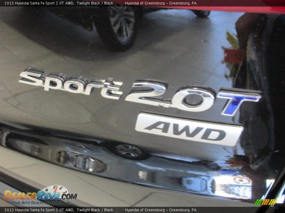 2013 Hyundai Santa Fe Sport 2.0T AWD Twilight Black / Black Photo #7