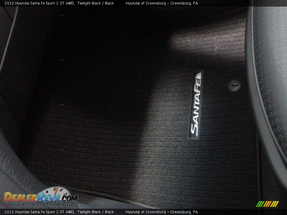 2013 Hyundai Santa Fe Sport 2.0T AWD Twilight Black / Black Photo #13