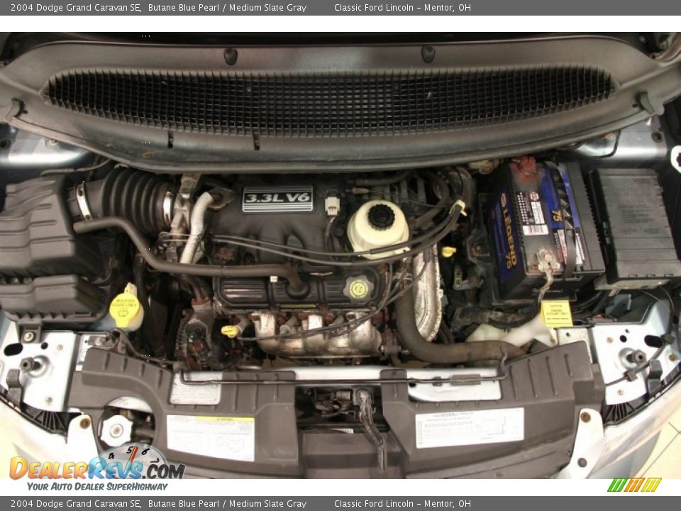 2004 Dodge Grand Caravan SE Butane Blue Pearl / Medium Slate Gray Photo #14