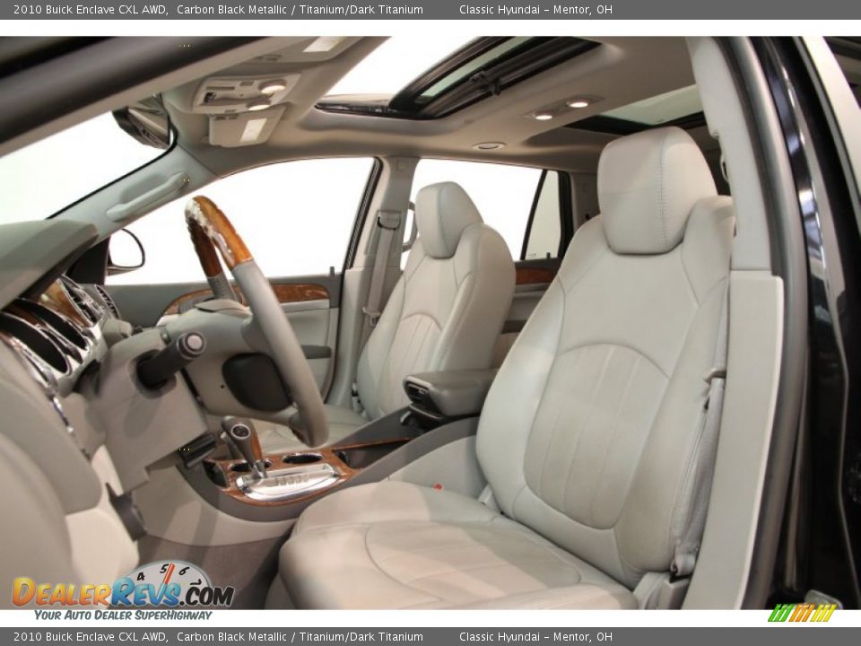 2010 Buick Enclave CXL AWD Carbon Black Metallic / Titanium/Dark Titanium Photo #5