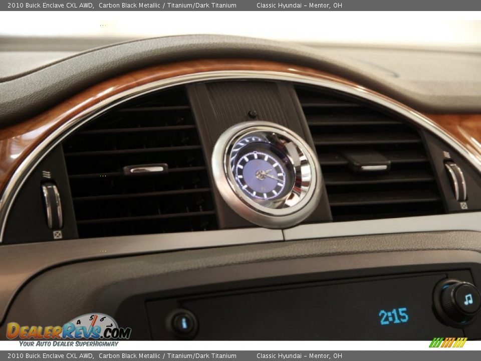 2010 Buick Enclave CXL AWD Carbon Black Metallic / Titanium/Dark Titanium Photo #9