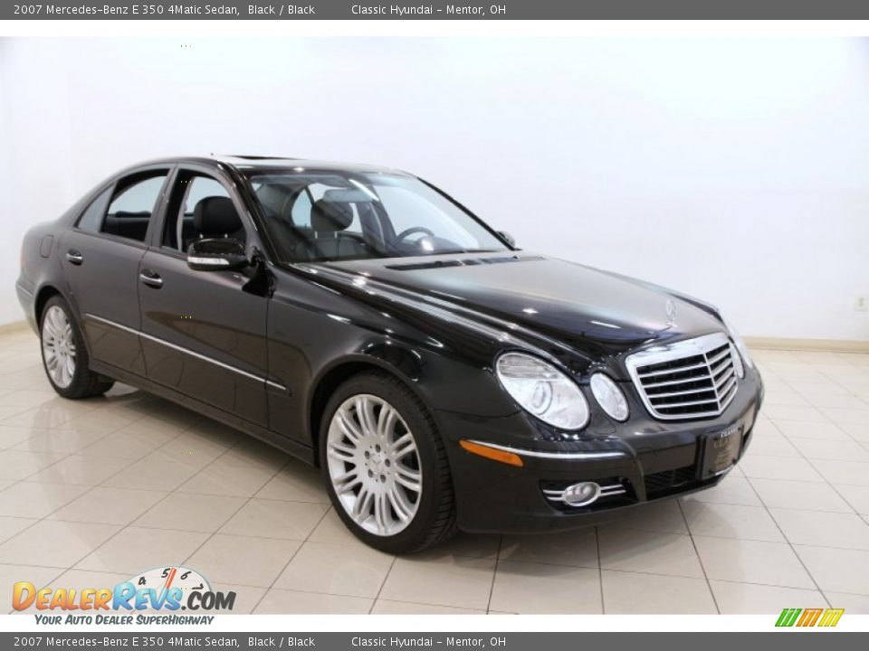 2007 Mercedes-Benz E 350 4Matic Sedan Black / Black Photo #1
