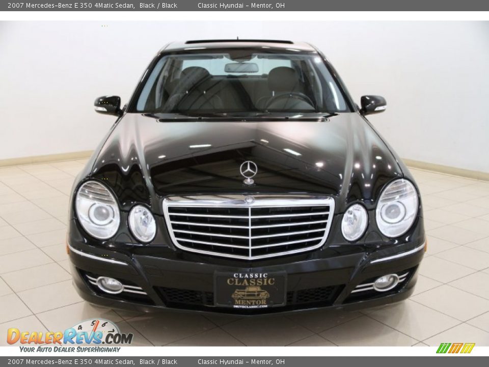 2007 Mercedes-Benz E 350 4Matic Sedan Black / Black Photo #2
