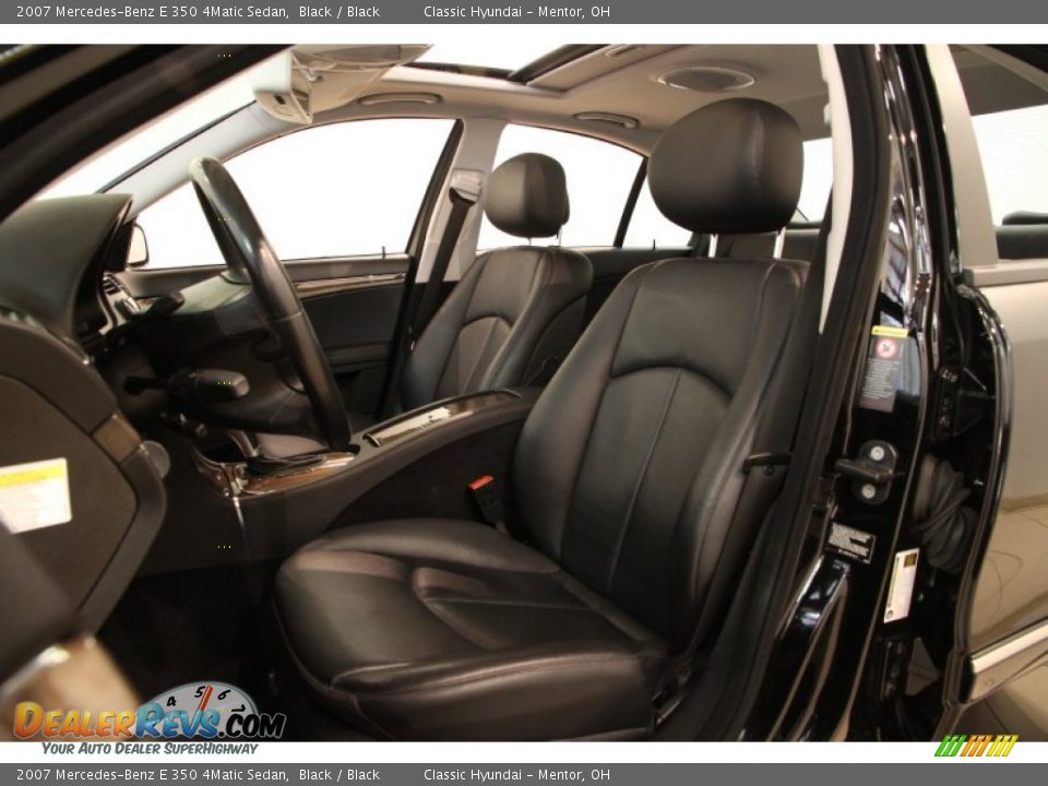 2007 Mercedes-Benz E 350 4Matic Sedan Black / Black Photo #6