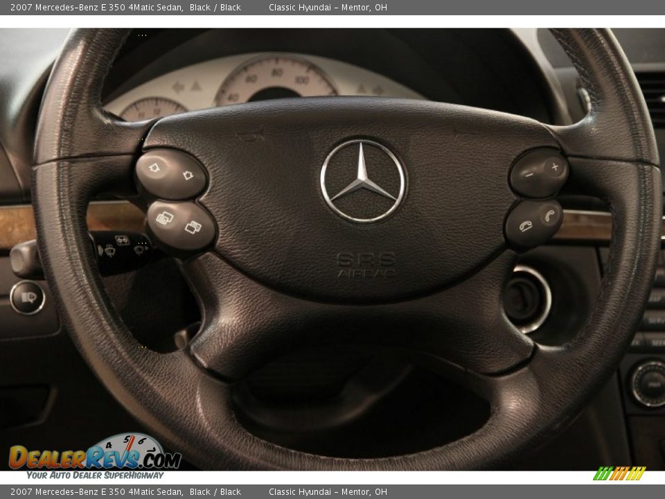 2007 Mercedes-Benz E 350 4Matic Sedan Black / Black Photo #7