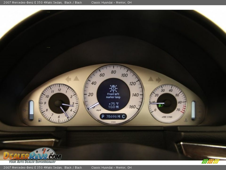 2007 Mercedes-Benz E 350 4Matic Sedan Black / Black Photo #8