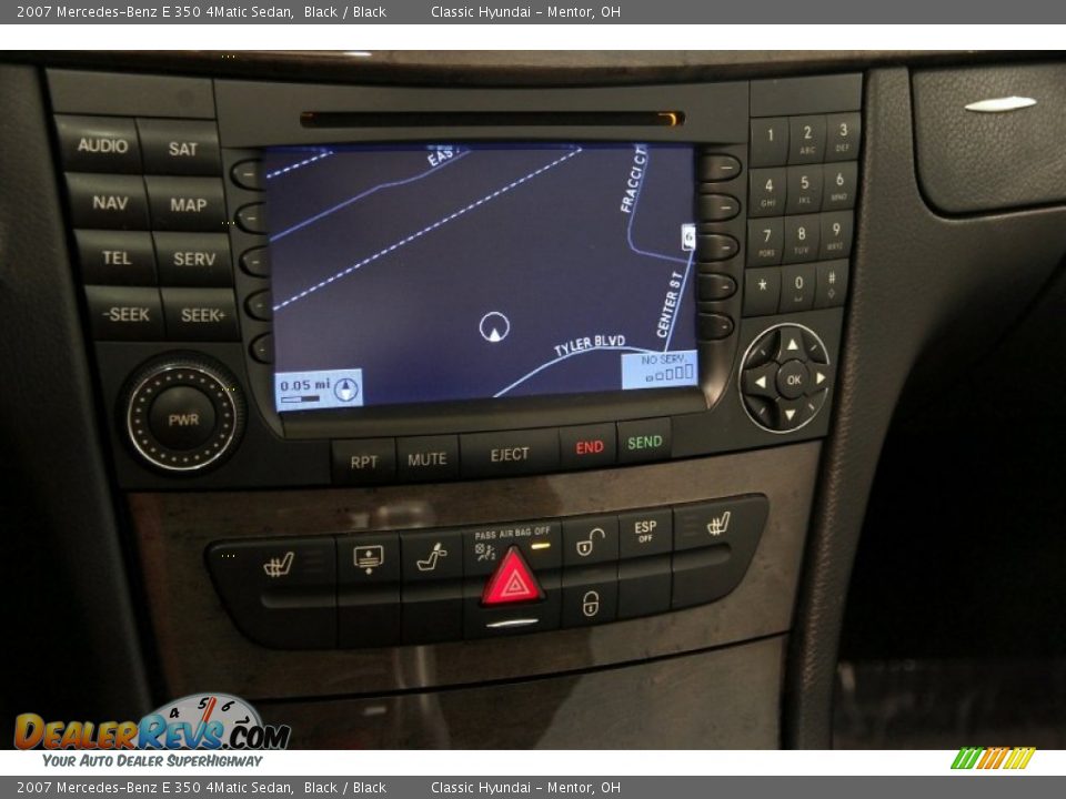 2007 Mercedes-Benz E 350 4Matic Sedan Black / Black Photo #10