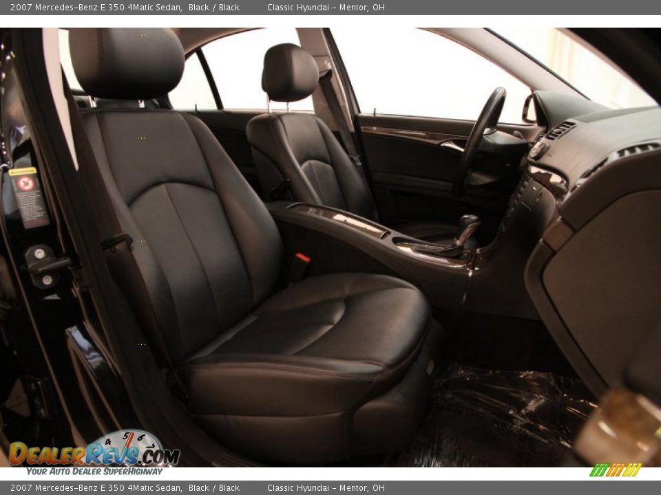 2007 Mercedes-Benz E 350 4Matic Sedan Black / Black Photo #14