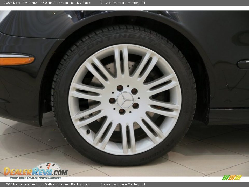 2007 Mercedes-Benz E 350 4Matic Sedan Black / Black Photo #19