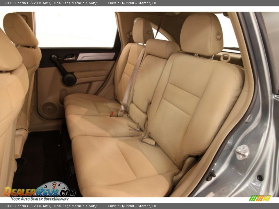2010 Honda CR-V LX AWD Opal Sage Metallic / Ivory Photo #13