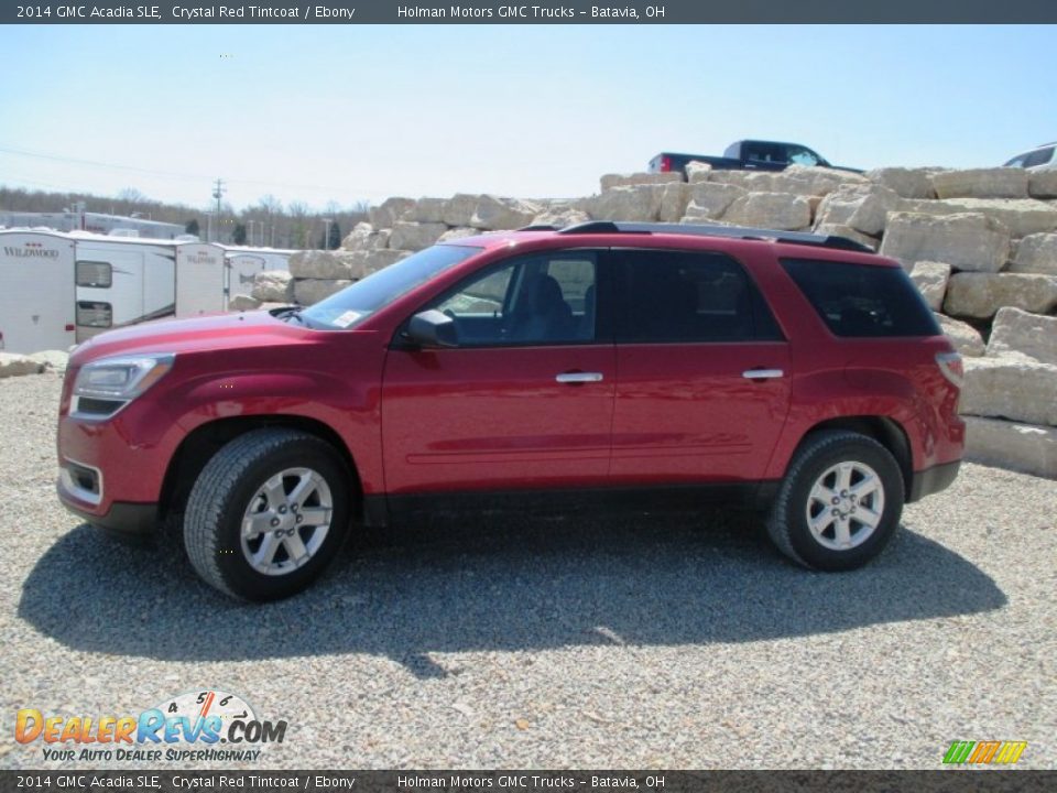 2014 GMC Acadia SLE Crystal Red Tintcoat / Ebony Photo #3
