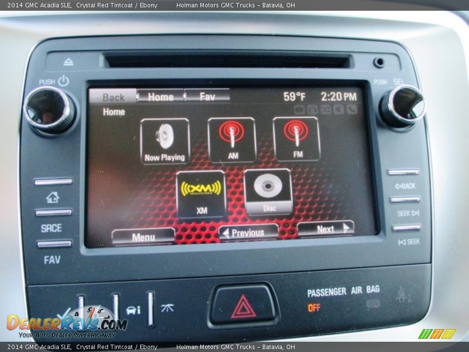 2014 GMC Acadia SLE Crystal Red Tintcoat / Ebony Photo #7