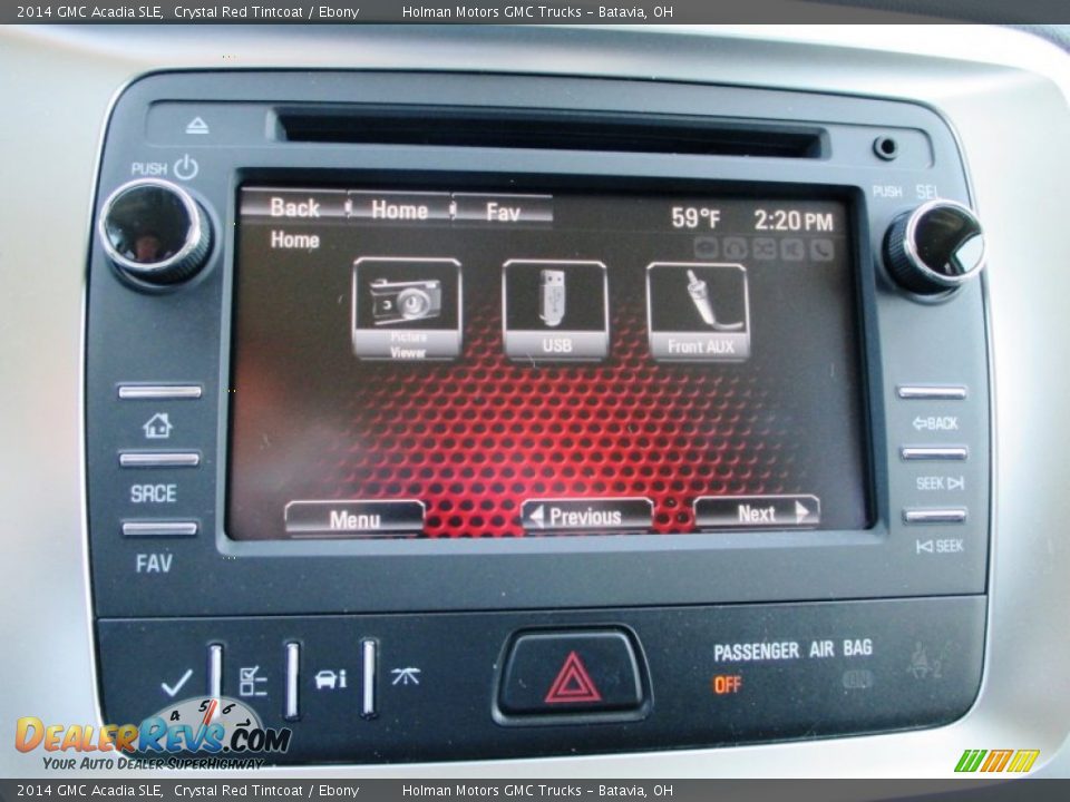 2014 GMC Acadia SLE Crystal Red Tintcoat / Ebony Photo #8